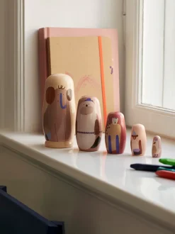 ferm LIVING Toys<Critter Nesting Dolls Multi