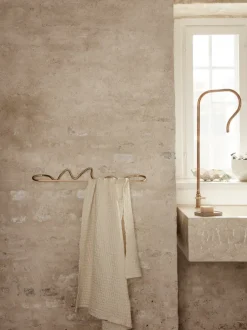 ferm LIVING Hooks And Holders<Curvature Towel Hanger - Brass