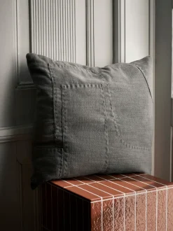 ferm LIVING Cushions<Darn Cushion - Blue Grey