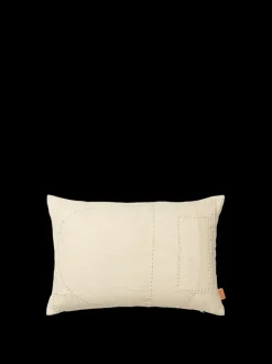 ferm LIVING Cushions<Darn Cushion - Rectangular - Natural