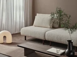 ferm LIVING Dase|Lounge Chairs And Poufs<Dase Ottoman Nordic Bouclé - - US Off-White