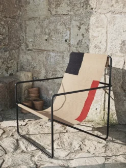 ferm LIVING Outdoor Seating|Chairs And Benches<Desert Lounge Chair - Black/ Block