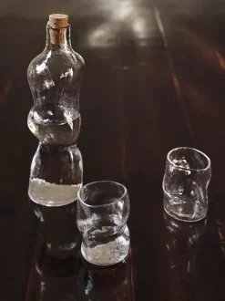 ferm LIVING Carafes<Dimple Bottle - Clear