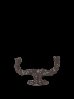 ferm LIVING Candleholders<Dito Candle Holder - Double - Dark Brown