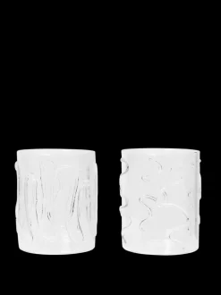 ferm LIVING Glasses<Doodle Glasses - Set of 2 - Tall - Clear