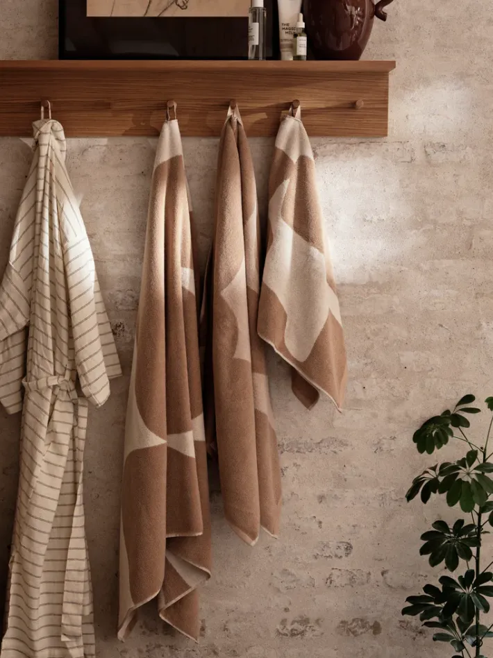 ferm LIVING Towels<Ebb Hand Towel - /Off-White Sand