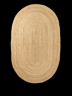 ferm LIVING Round Rugs<Eternal Oval Jute Rug - - 140 x 240 cm Natural