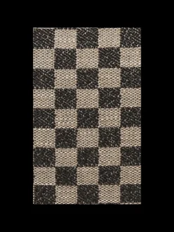 ferm LIVING Fabric Samples|Fabric Samples<Fabric Sample - Check - Sand/Black Sand/Black