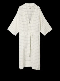 ferm LIVING Towels<Field Robe - /Chocolate Off-White
