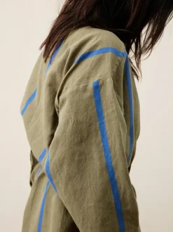 ferm LIVING Towels<Field Robe - /Bright Blue Olive