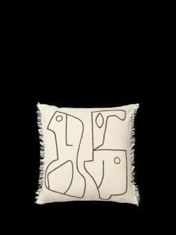 ferm LIVING Cushions<Figure Cushion - /Coffee Off-White