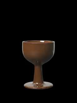 ferm LIVING Glasses<Floccula Wine Glass - Soil Dark Brown