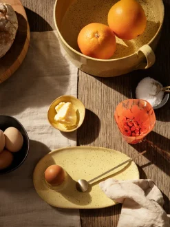 ferm LIVING Plates And Bowls<Flow Breakfast Plate - Speckle Yellow