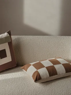 ferm LIVING Cushions<Fold Patchwork Cushion - /Undyed Sugar Kelp