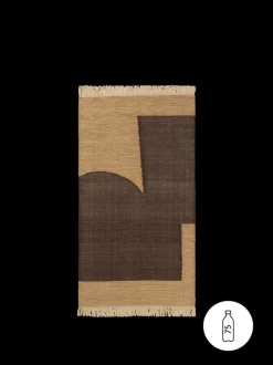 ferm LIVING Outdoor Textiles|Rectangular Rugs<Forene Rug - Tan/ - 80 x 140 cm Chocolate