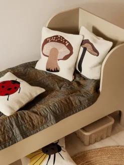 ferm LIVING Textiles<Forest Embroidered Cushion - Porcini