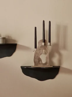 ferm LIVING Storage And Shelves<Fracture Shelf - ened Aluminium Black