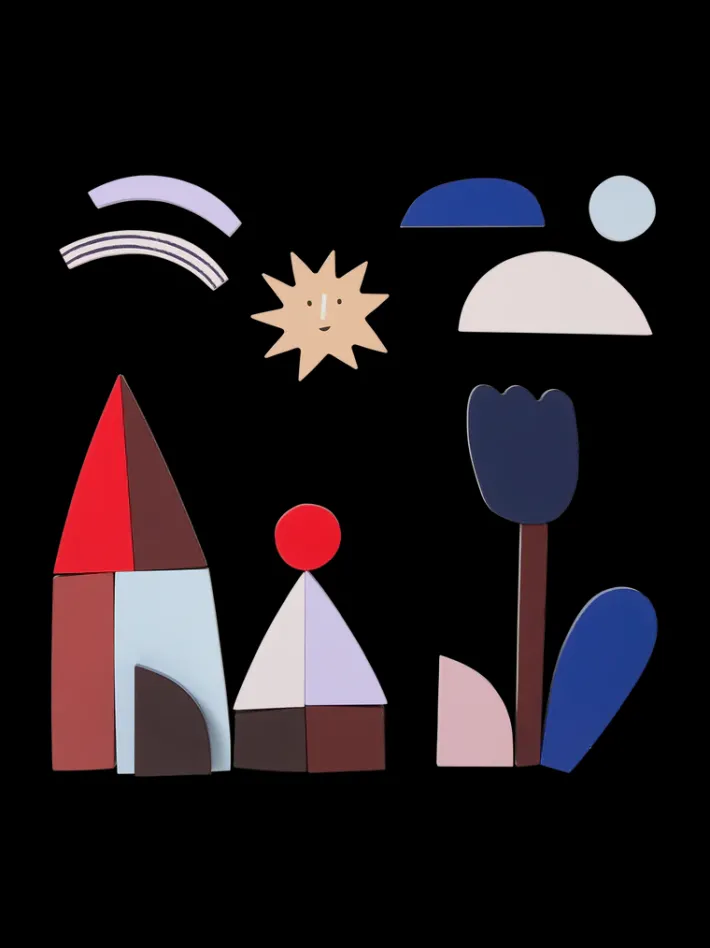 ferm LIVING Toys<Frame Art Blocks Multi
