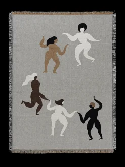 ferm LIVING Bedding And Throws<Free Tapestry Blanket Grey