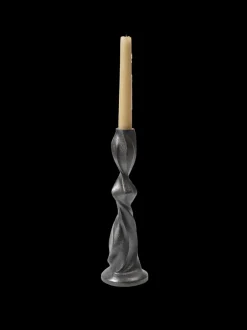 ferm LIVING Candleholders<Gale Candle Holder - Medium - ened Aluminium Black
