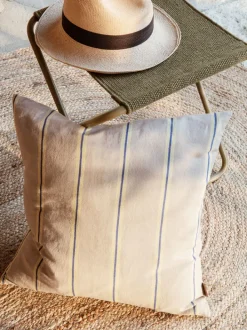 ferm LIVING Cushions<Grand Cushion - /Lemon/Bright Blue﻿ Oyster