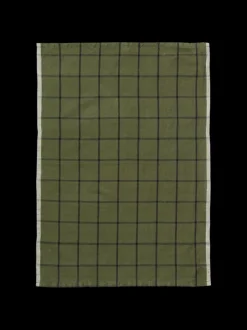 ferm LIVING Kitchen Textiles<Hale Tea Towel - /Black Green