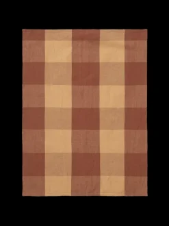 ferm LIVING Kitchen Textiles<Hale Tea Towel - Peach/ Spice Red