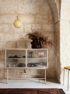 ferm LIVING Storage And Shelves<Haze Sideboard - Reeded glass - Cashmere