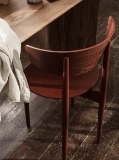 ferm LIVING Chairs And Benches<Herman Dining Chair - Wood - Red Brown