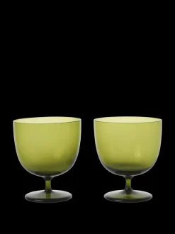 ferm LIVING Glasses<Host Water Glasses - Set of 2 - Moss Green
