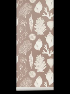 ferm LIVING Wallpaper|Wallpaper<Katie Scott Wallpaper - Shells - Dusty Rose