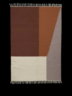 ferm LIVING Rectangular Rugs<Kelim Rug - Borders - 80 x 140 cm Red Brown