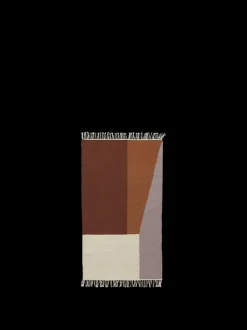 ferm LIVING Rectangular Rugs<Kelim Rug - Borders - 80 x 140 cm Red Brown