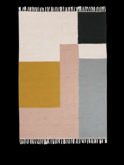 ferm LIVING Rectangular Rugs<Kelim Rug - Large - Squares Curry