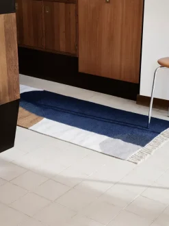 ferm LIVING Mats And Runners<Kelim Runner - Merge Dark Blue