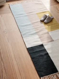 ferm LIVING Mats And Runners<Kelim Runner - Squares Curry