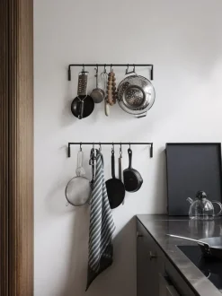 ferm LIVING Hooks And Holders<Kitchen Rod - Black Brass