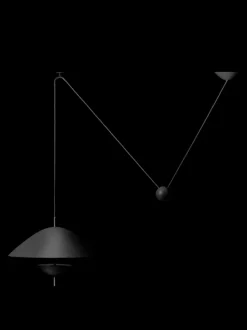 ferm LIVING Pendant Lamps<Lod Pendant - ened Iron - UL Black