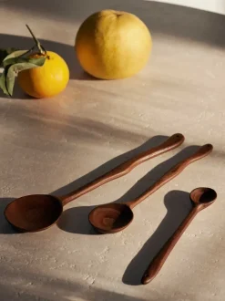 ferm LIVING Kitchen Tools And Utensils<Meander Spoon - - 20 cm Dark Brown