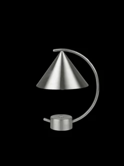 ferm LIVING Table Lamps|Portable Lamps<Meridian Lamp - Brushed Steel - UL Stainless Steel