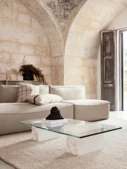 ferm LIVING Tables<Mineral Coffee Table - Bianco Curia White