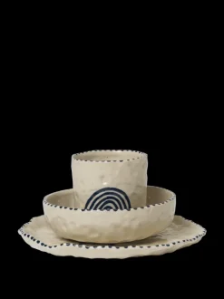 ferm LIVING Accessories<Naive Ceramic Set - Deep Blue