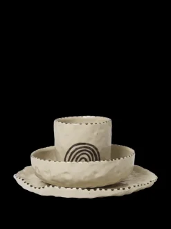 ferm LIVING Accessories<Naive Ceramic Set - Red Brown