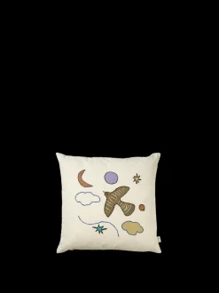 ferm LIVING Textiles<Naive Cushion - Bird Off-White