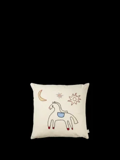 ferm LIVING Textiles<Naive Cushion - Horse Off-White