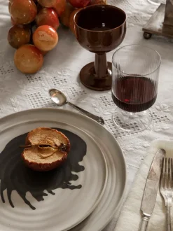 ferm LIVING Plates And Bowls<Omhu Plate - Medium - /Charcoal Off-White