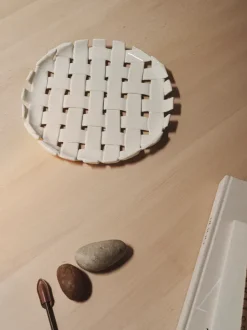 ferm LIVING Plates And Bowls<Plait Platter - Off-White