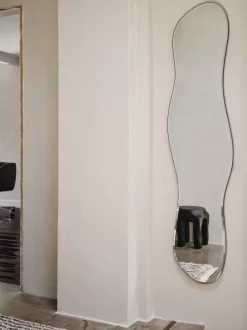 ferm LIVING Mirrors<Pond Mirror - Full Size - Dark Chrome