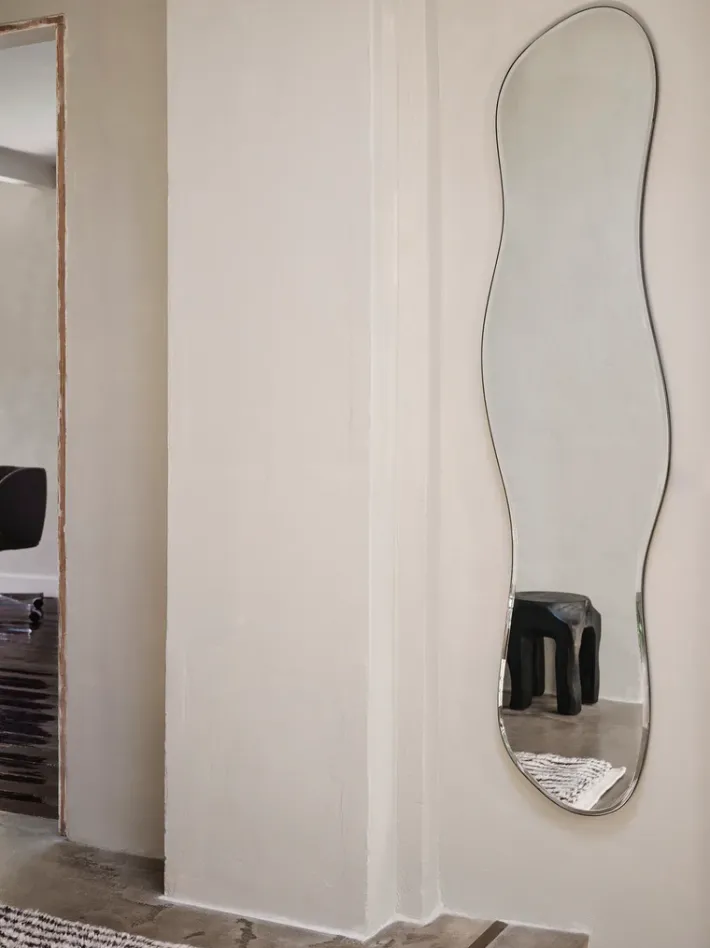 ferm LIVING Mirrors<Pond Mirror - Full Size - Dark Chrome