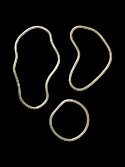 ferm LIVING Kitchen Tools And Utensils<Pond Trivets - Set of 3 - Brass
